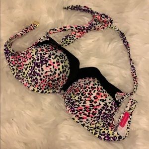 Victoria secret  leopard bikini push up Bra